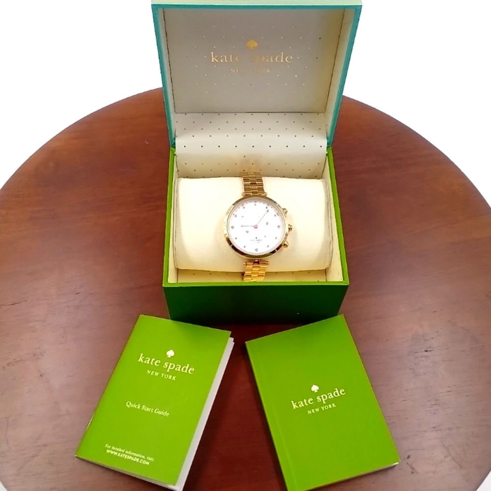 Kate Spade Gold Watch with White Dial